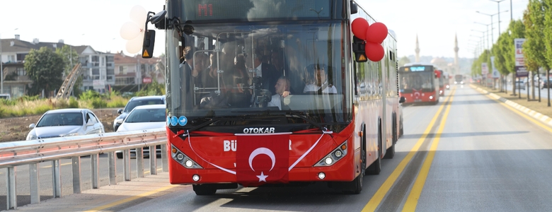 Sakarya'da metrobüs 1 Eylül'e kadar ücretsiz