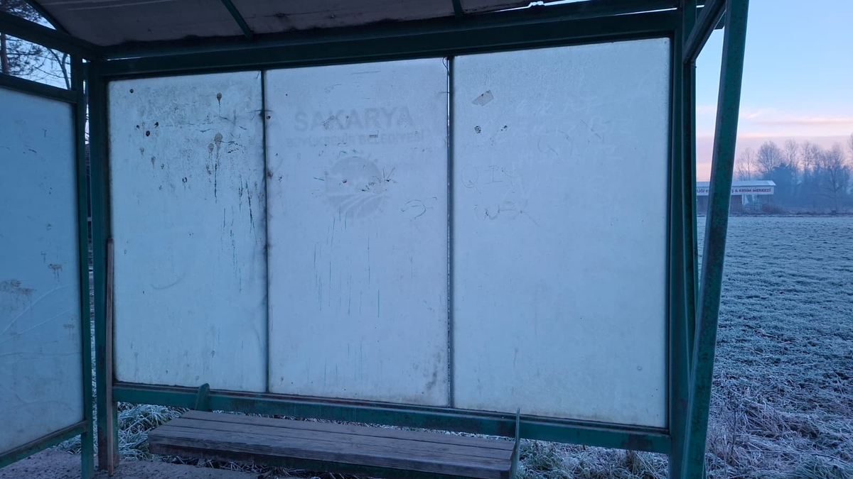 Sakarya güne böyle uyandı; Buz kesti