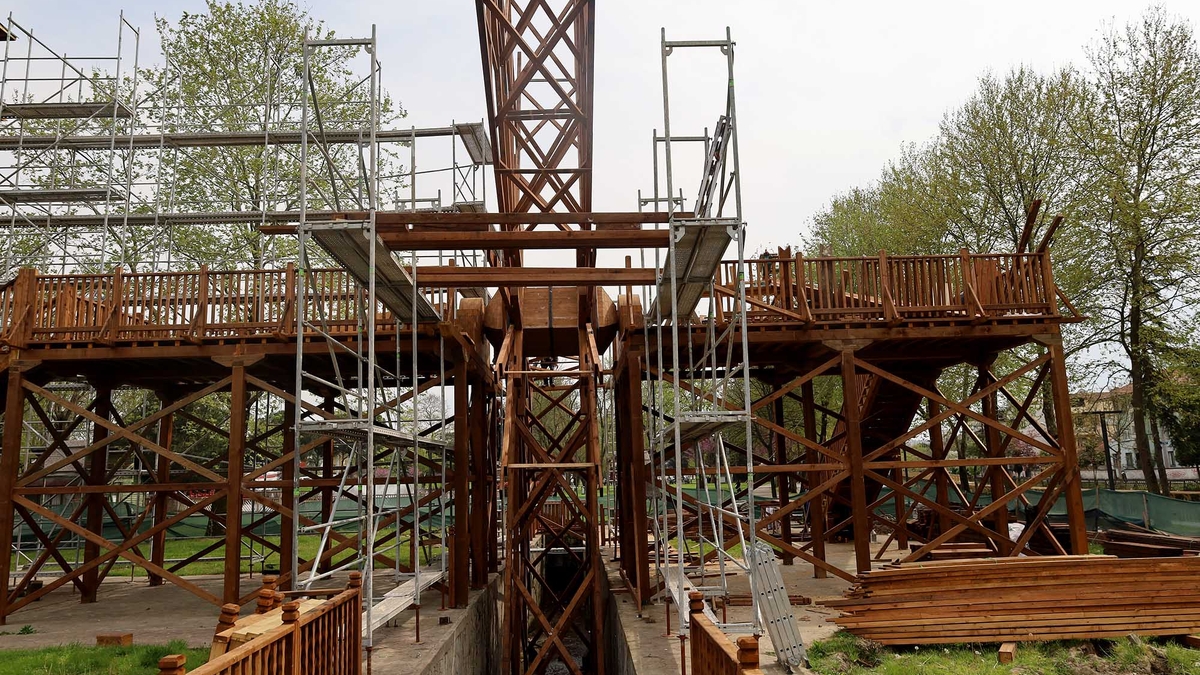 Sakarya'nın simgesi tarihi çark aslına uygun yenileniyor