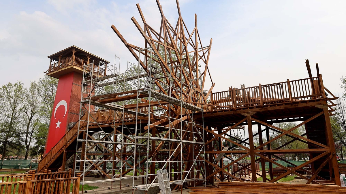 Sakarya'nın simgesi tarihi çark aslına uygun yenileniyor