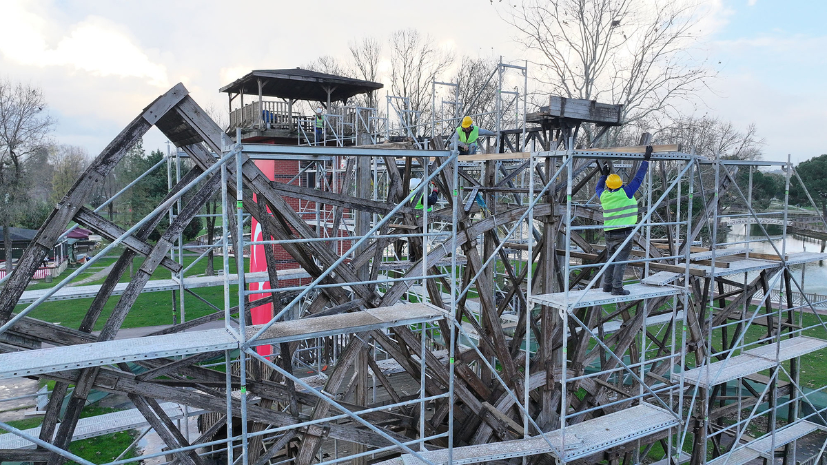 Sakarya'nın simgesi tarihi Çark yenileniyor