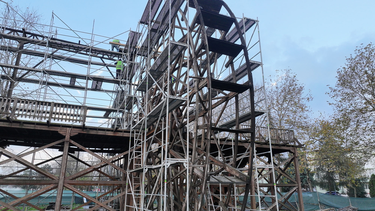 Sakarya'nın simgesi tarihi Çark yenileniyor