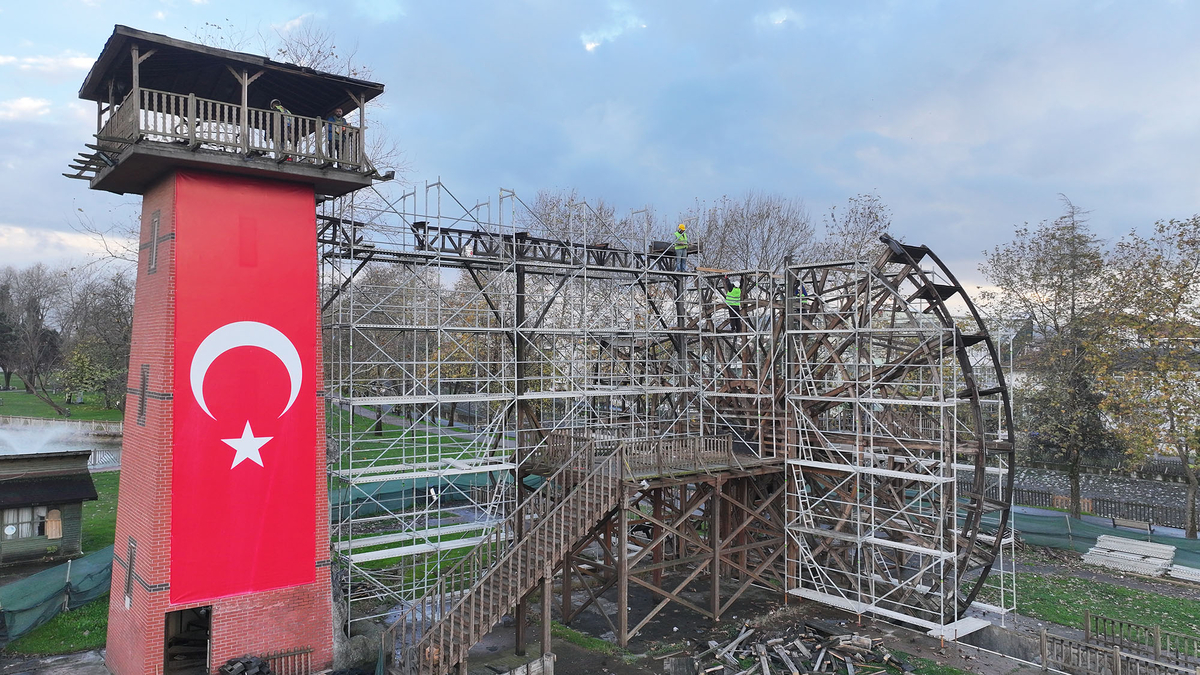 Sakarya'nın simgesi tarihi Çark yenileniyor