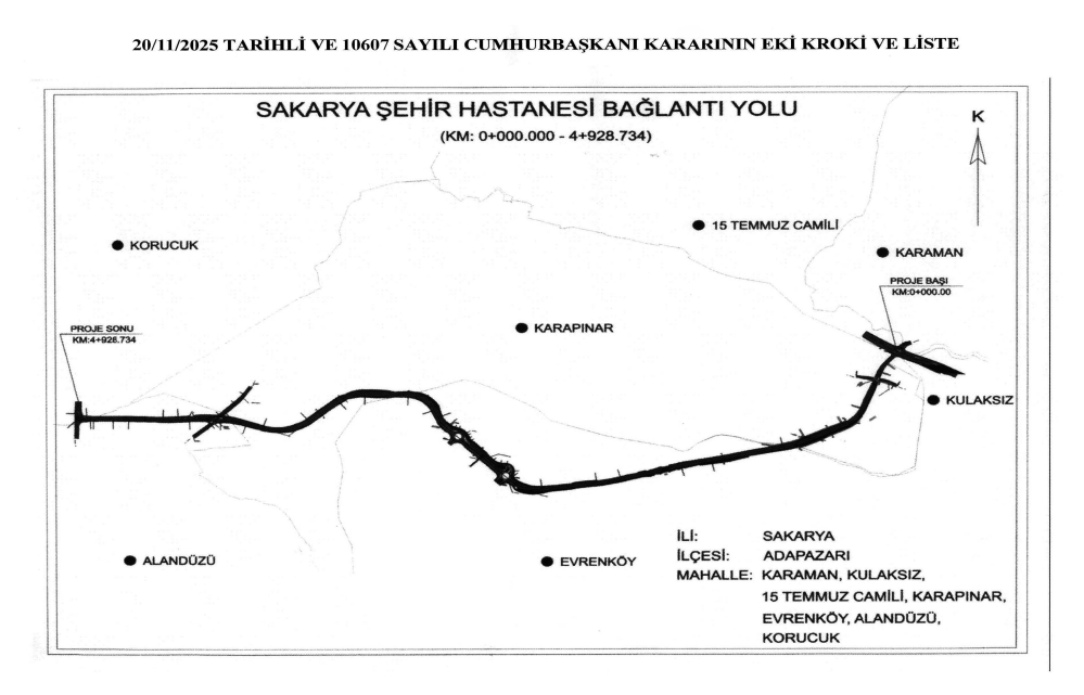 Sakarya Şehir Hastanesi yolu böyle olacak