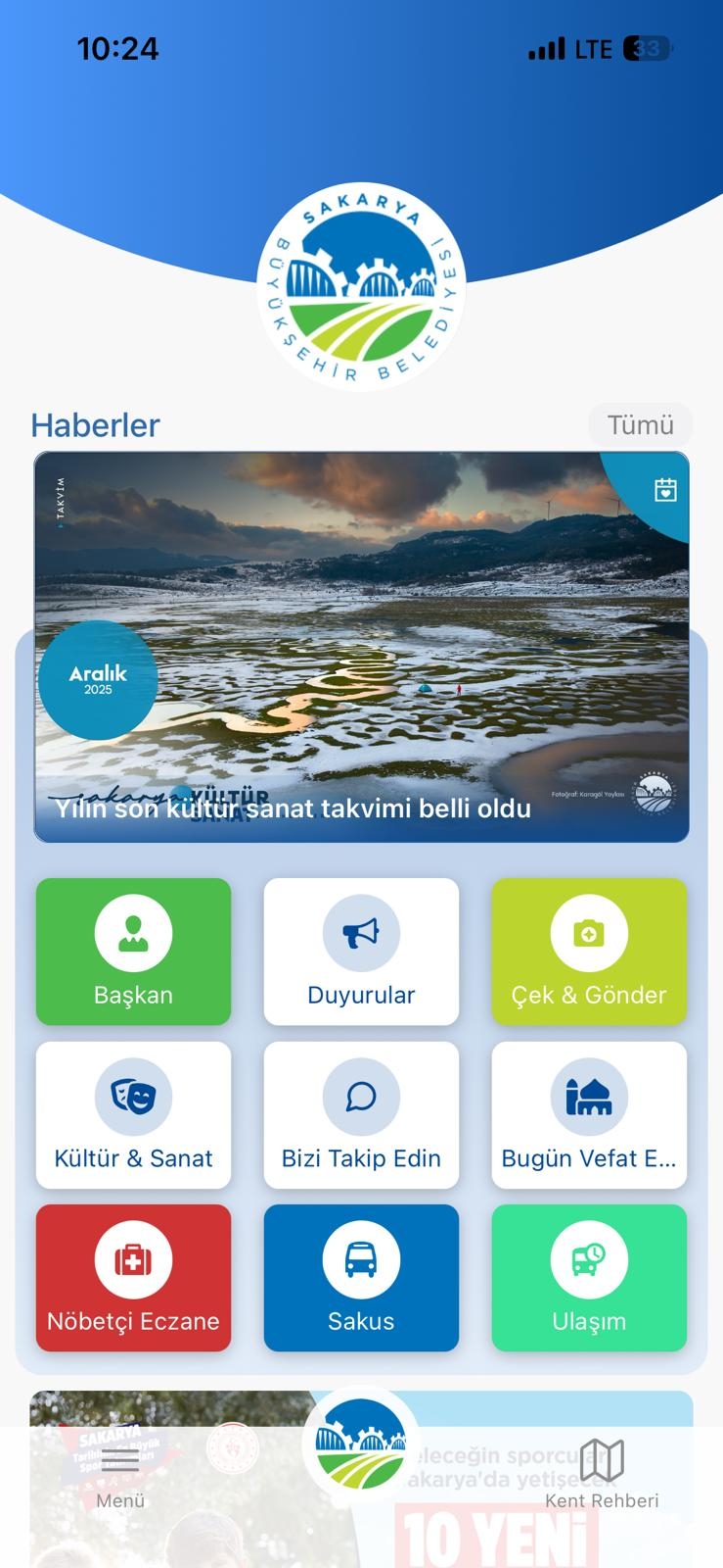 Sakarya ulaşım portalı devrede