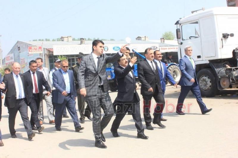 Sakarya Valisi Çoş Akyazı da İncelemelerde Bulundu