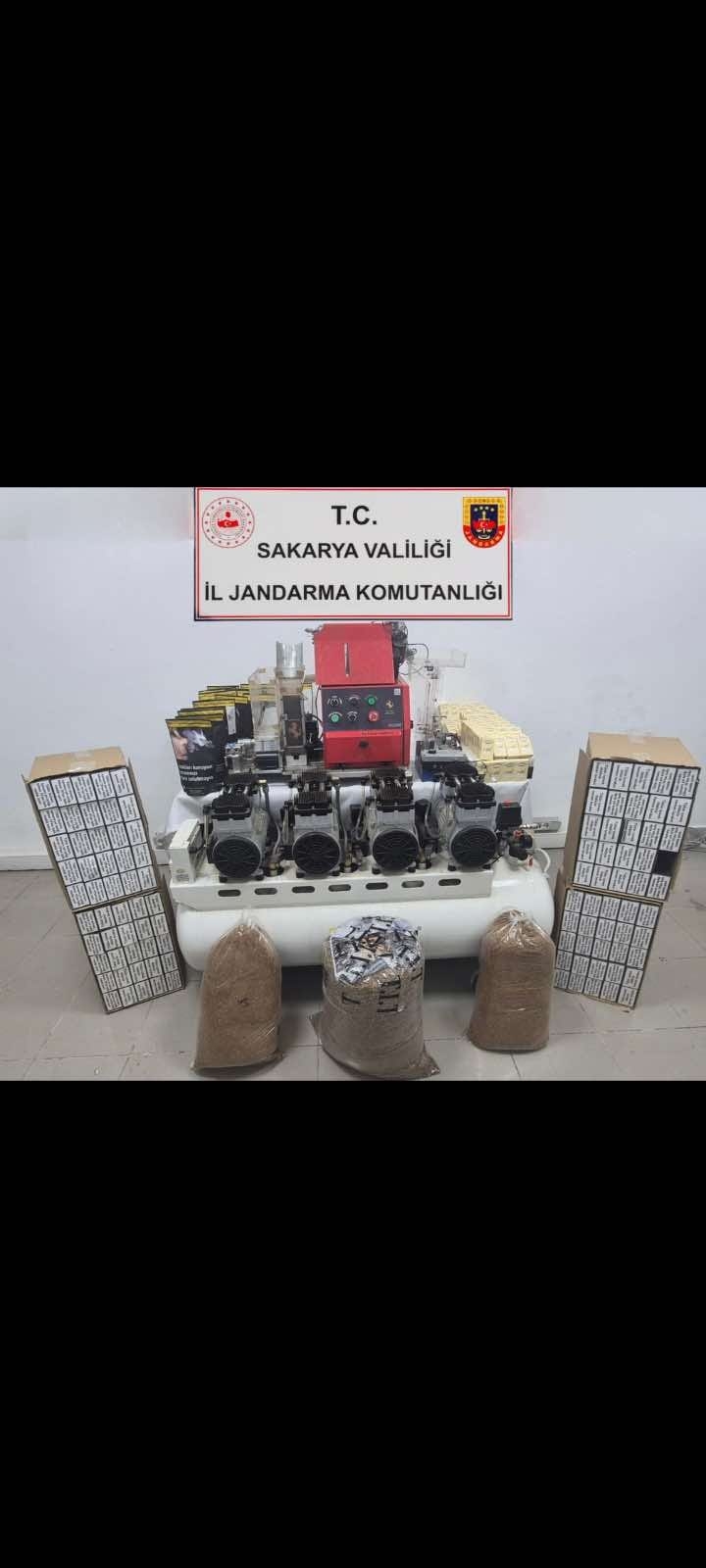 Sakarya’da tütün kaçakçılarına operasyon