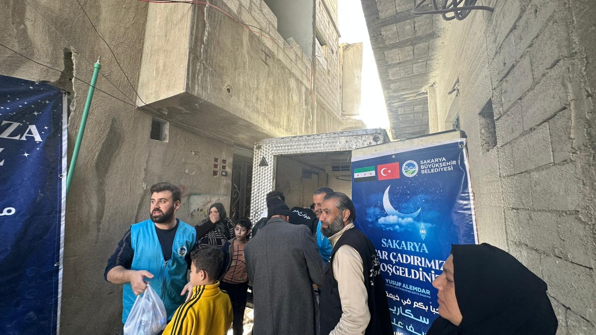 Sakarya’dan kardeş şehir Şam’da gönül sofraları