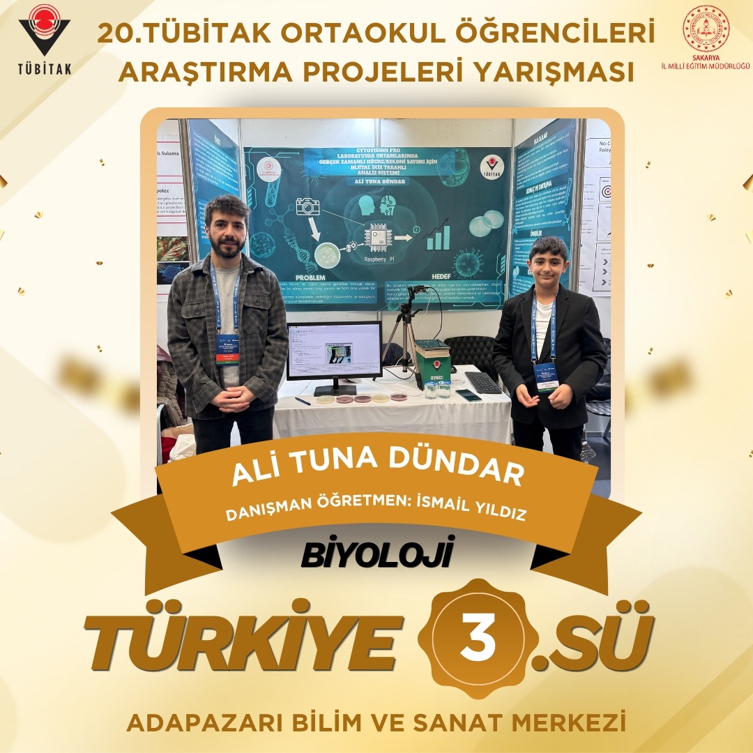 Sakarya’dan TÜBİTAK Türkiye Finallerinde gururlandıran başarı