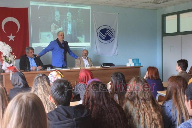 Sakaryalı Ünlü Yazar Tuna Akyazı Meslek Yüksek Okulunun Misafiri Oldu