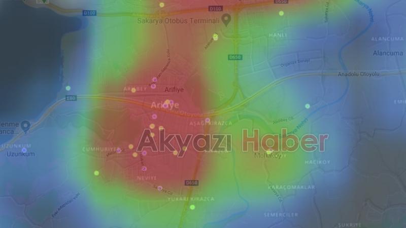 Sakaryanın ilçe ilçe koronavirüs haritası