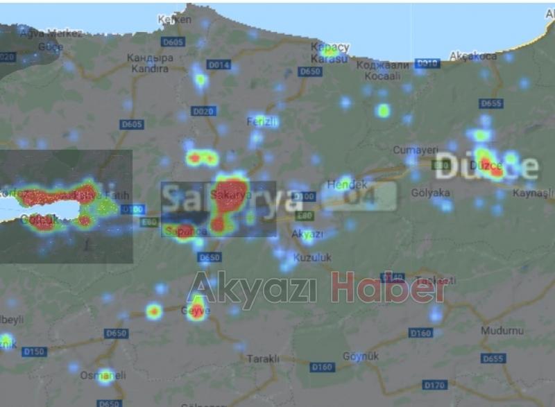 Sakaryanın ilçe ilçe koronavirüs haritası