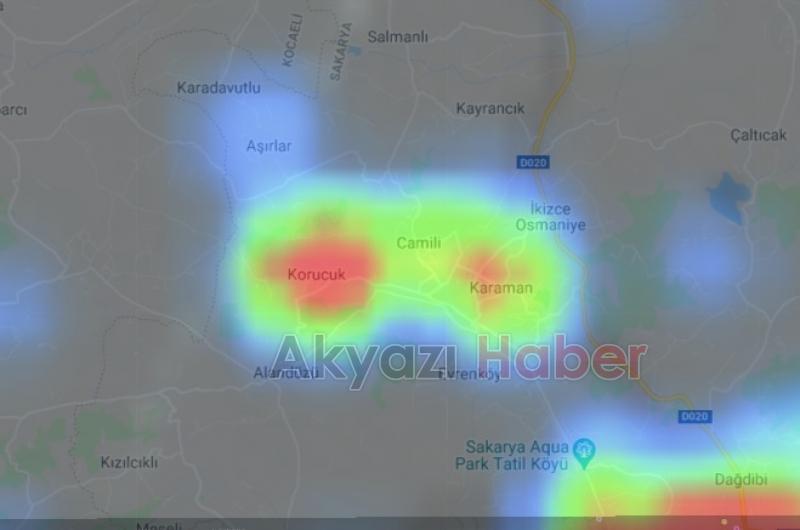 Sakaryanın ilçe ilçe koronavirüs haritası