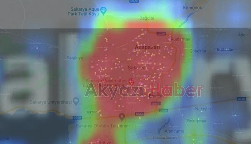 Sakaryanın ilçe ilçe koronavirüs haritası