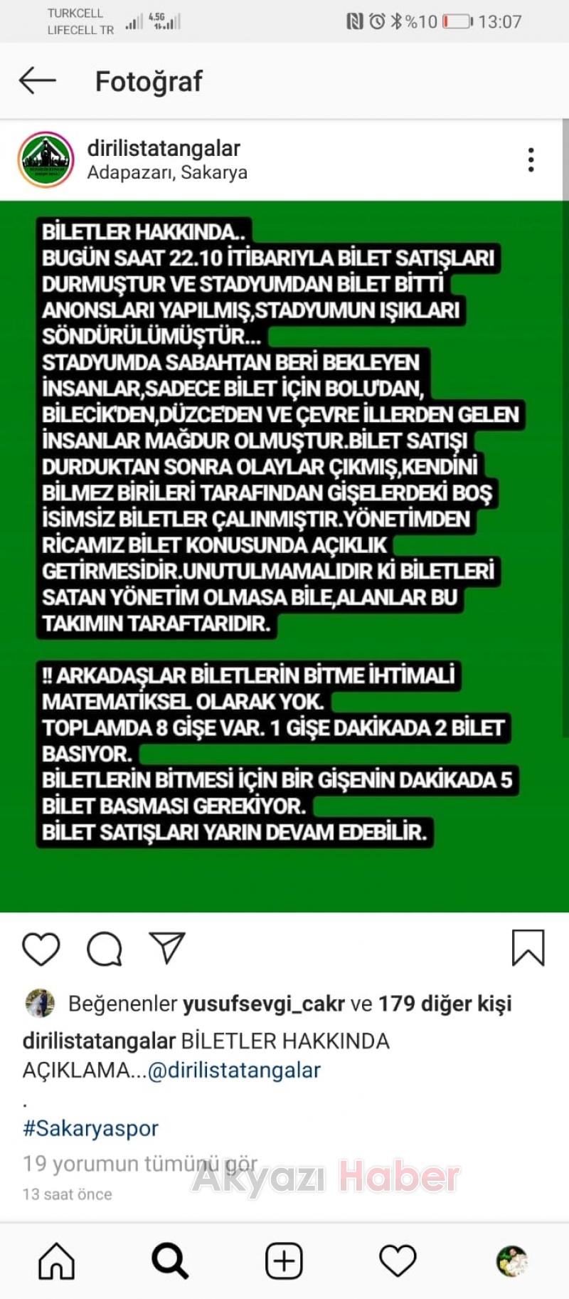 Sakaryaspor da bilet rezilliği Taraftar İsyan bayrağı açtı