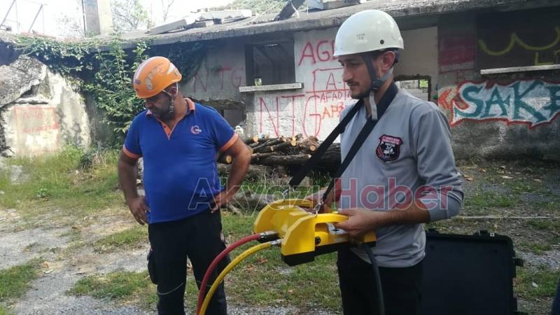 SAKTİM AFAD Müdürlüğünde arama kurtarma eğitimi aldı 