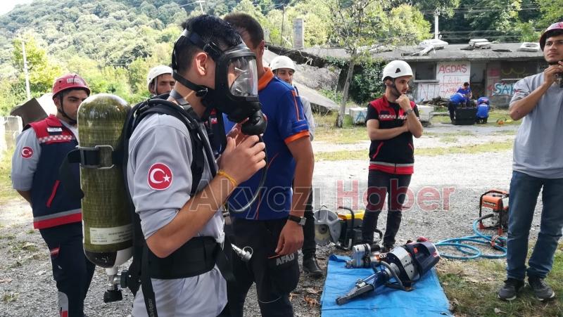 SAKTİM AFAD Müdürlüğünde arama kurtarma eğitimi aldı 
