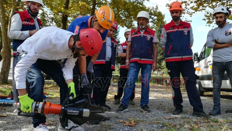 SAKTİM AFAD Müdürlüğünde arama kurtarma eğitimi aldı 