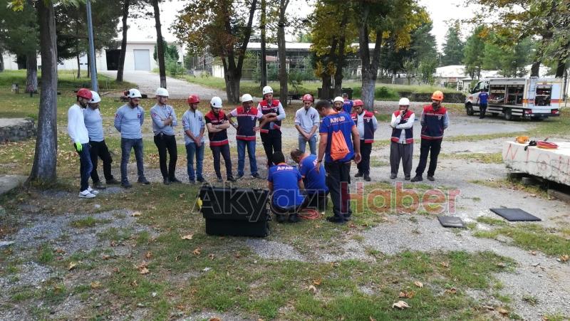 SAKTİM AFAD Müdürlüğünde arama kurtarma eğitimi aldı 