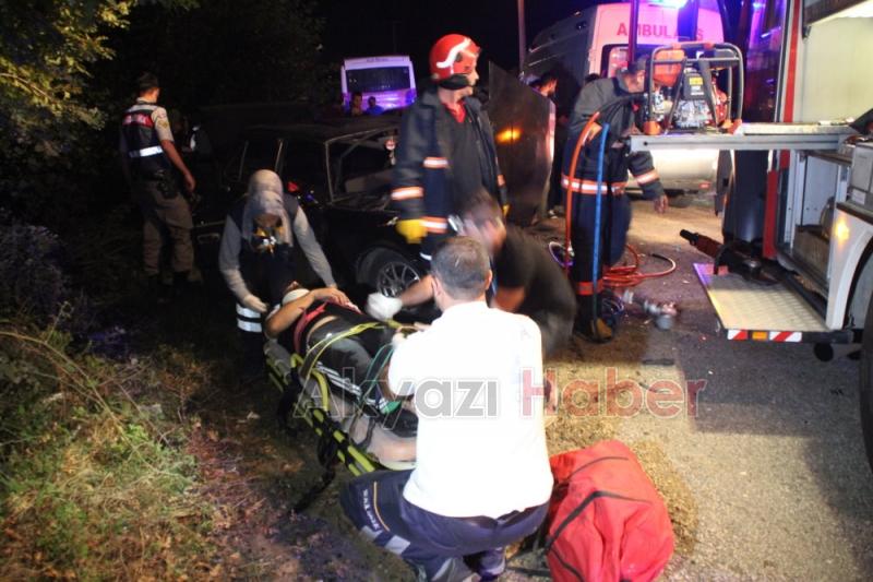 Salihiye Yolunda Trafik Kazası 2 Yaralı