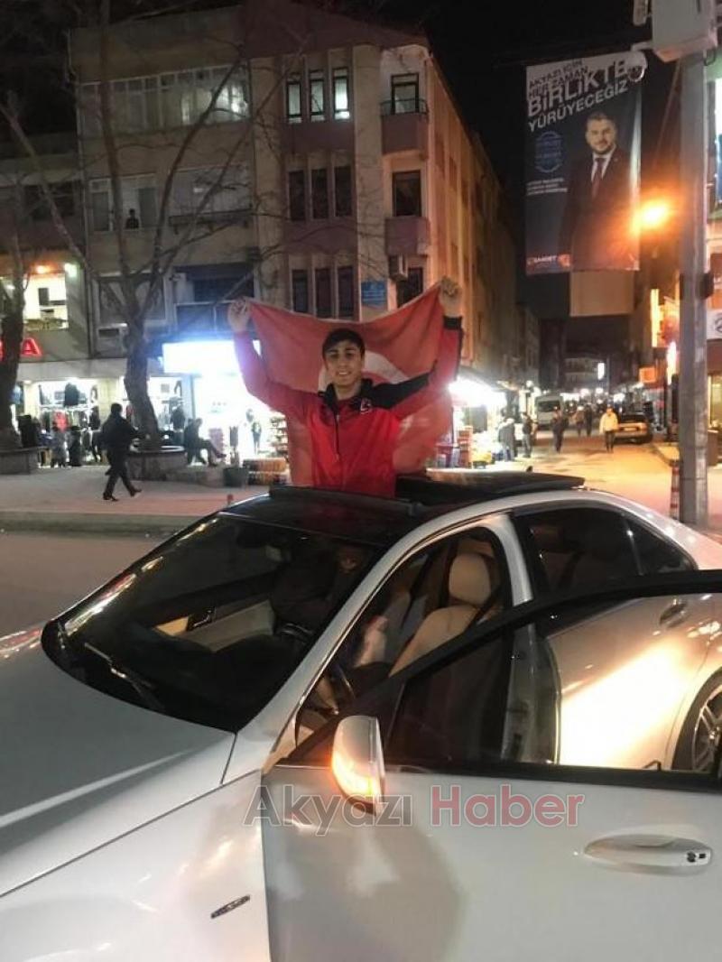 Şampiyona coşkulu karşılama