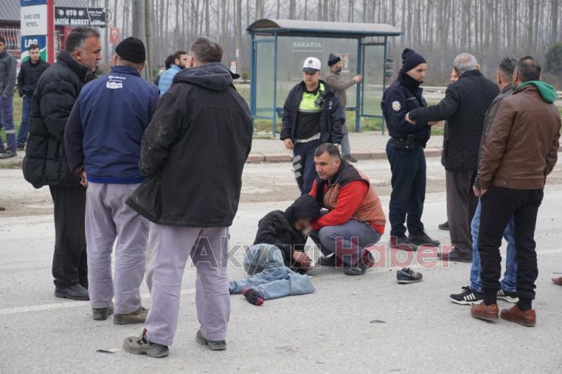 Sanayi Girişinde Kaza 1 Yaralı