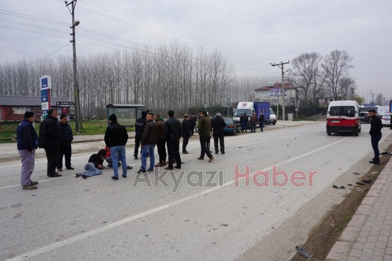 Sanayi Girişinde Kaza 1 Yaralı