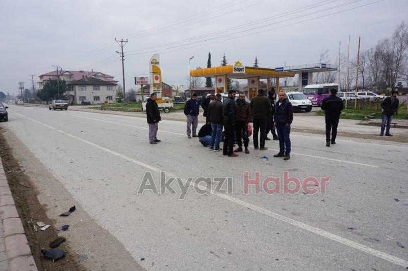 Sanayi Girişinde Kaza 1 Yaralı