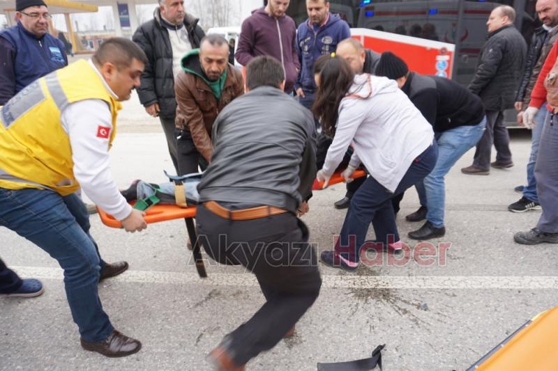 Sanayi Girişinde Kaza 1 Yaralı