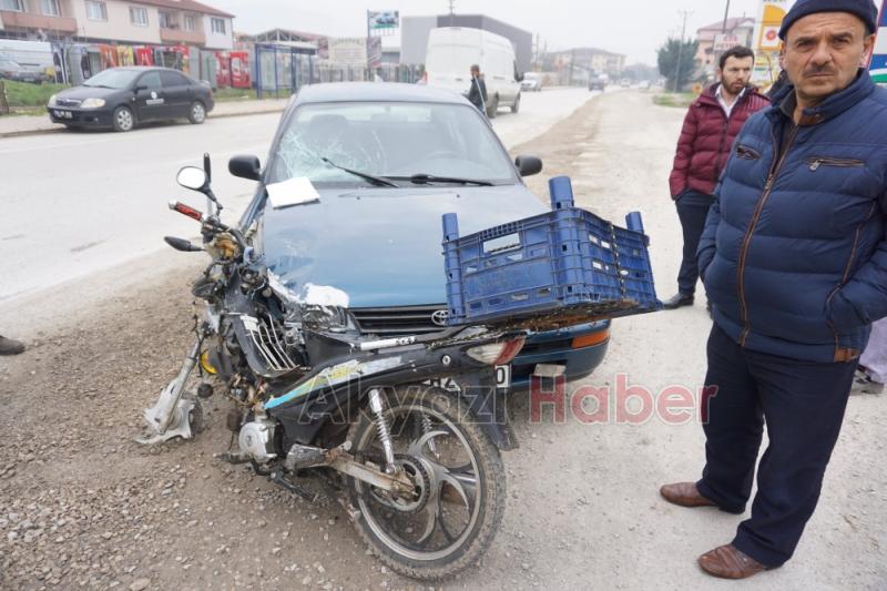 Sanayi Girişinde Kaza 1 Yaralı