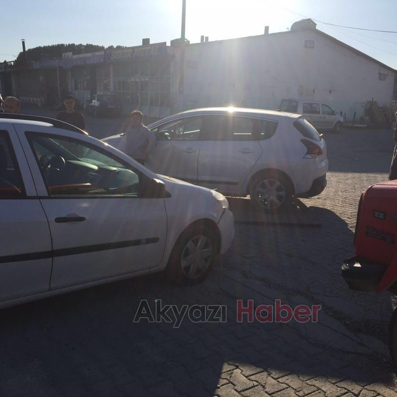 Sanayi Sitesinde Maddi Hasarlı Kaza