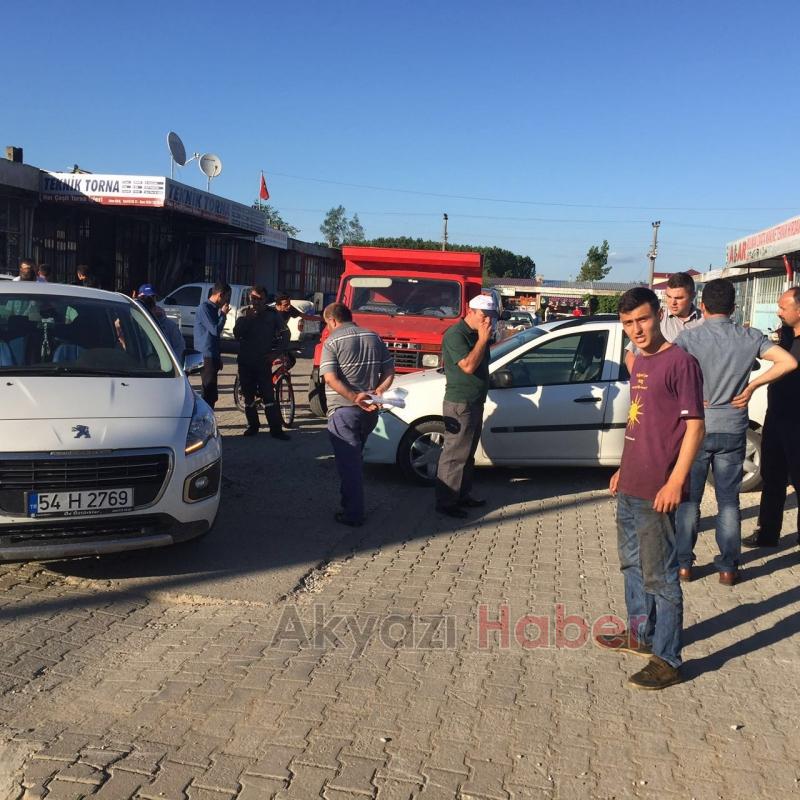 Sanayi Sitesinde Maddi Hasarlı Kaza