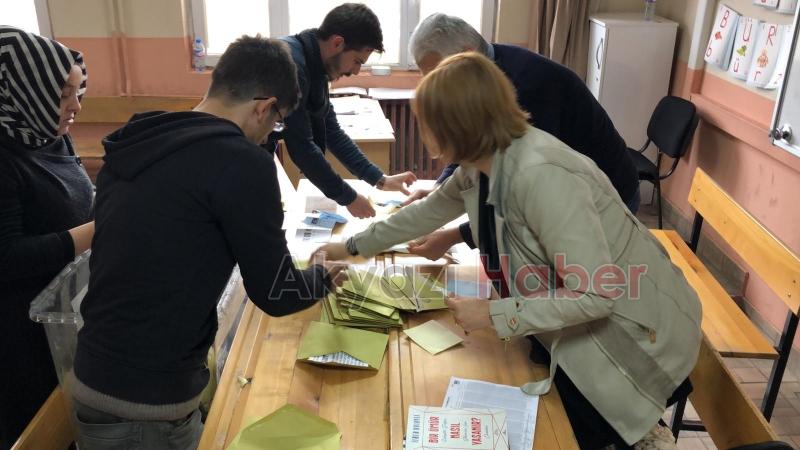 Sandıklar açıldı oy sayımı başladı Sonuçlar Akyazı Haberde