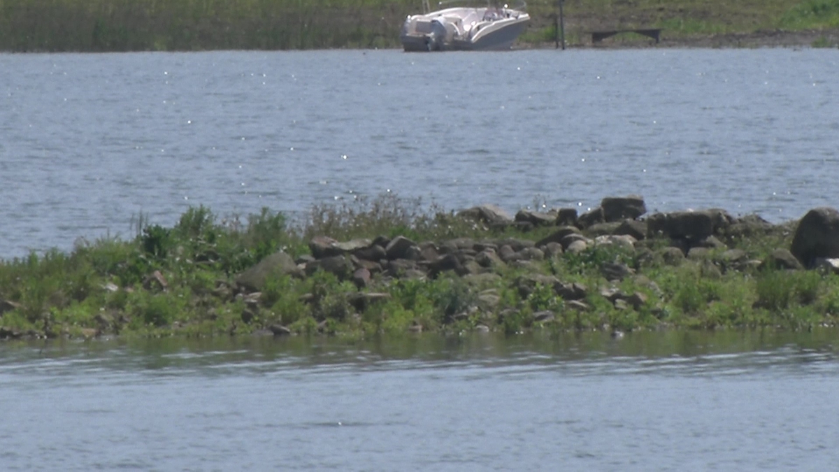 Sapanca Gölü'nde gizemli ada yeniden ortaya çıktı