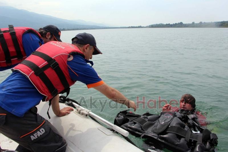 Sapanca Gölü'nde hareketli dakikalar