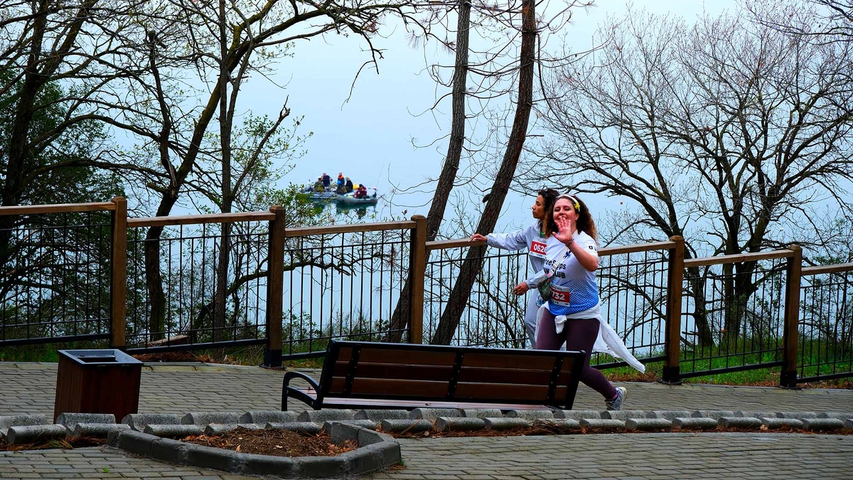 Sapanca’da bahar koşusu