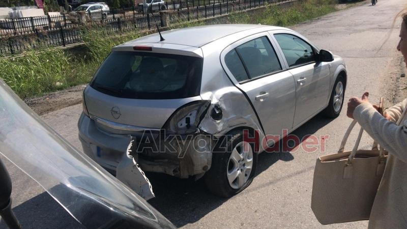 Sapmak isteyen otomobile kamyon çarptı