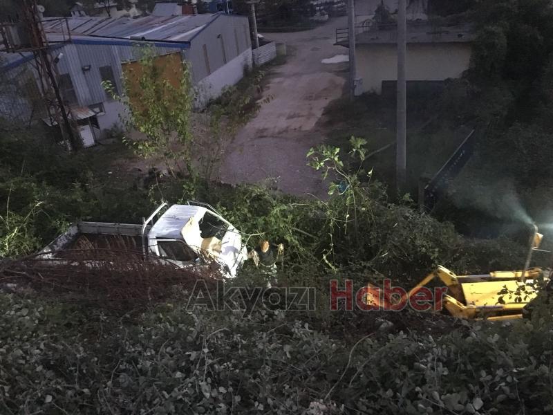 Şarampolden böyle çıkarıldı