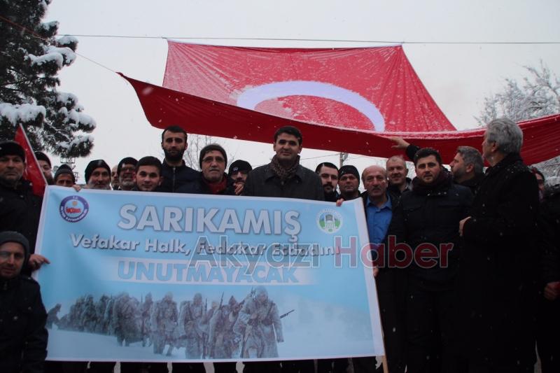 Sarıkamış Şehitleri İçin Yürüdüler