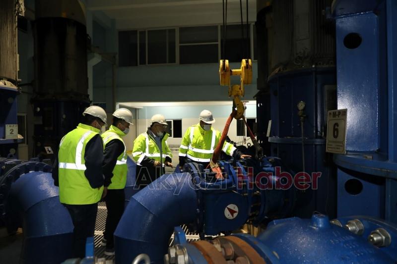 SASKİ’den kesintisiz su için yoğun gece mesaisi