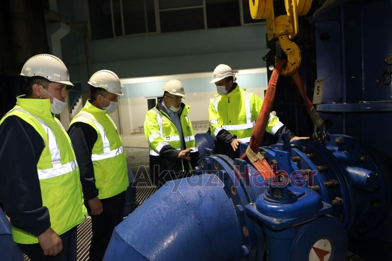 SASKİ’den kesintisiz su için yoğun gece mesaisi