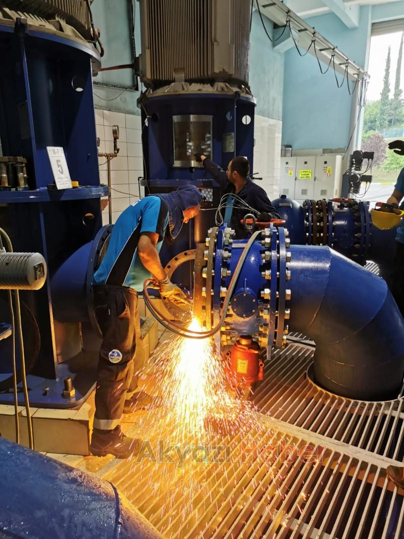 SASKİ’den kesintisiz su için yoğun gece mesaisi