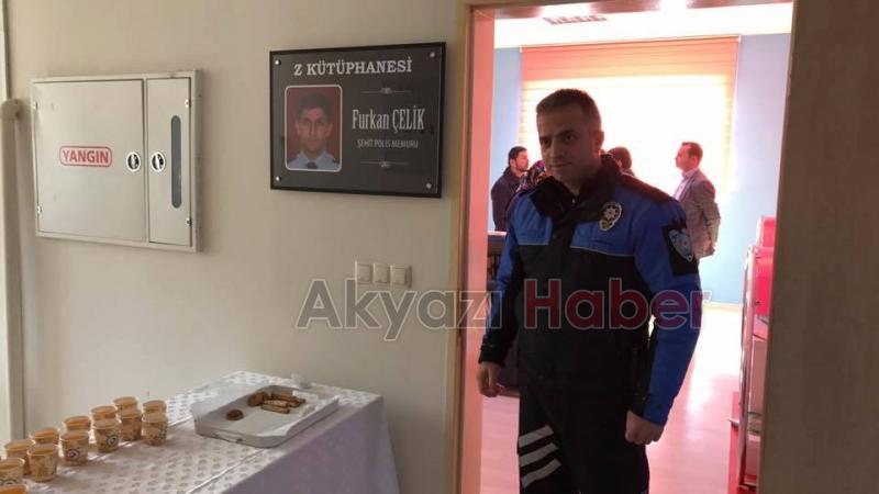 Şehit Polis Furkan Çelik Adına Z Kütüphanesi Açıldı