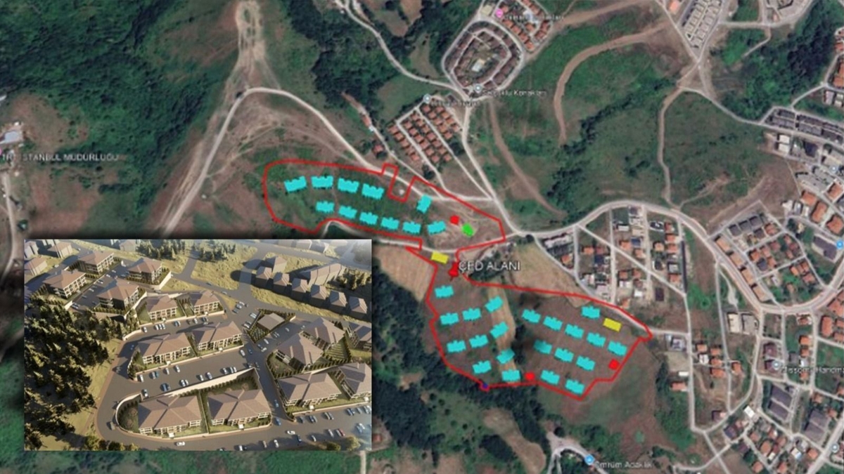 Serdivan Kırantepe'de TOKİ konutlarının yapımı başladı