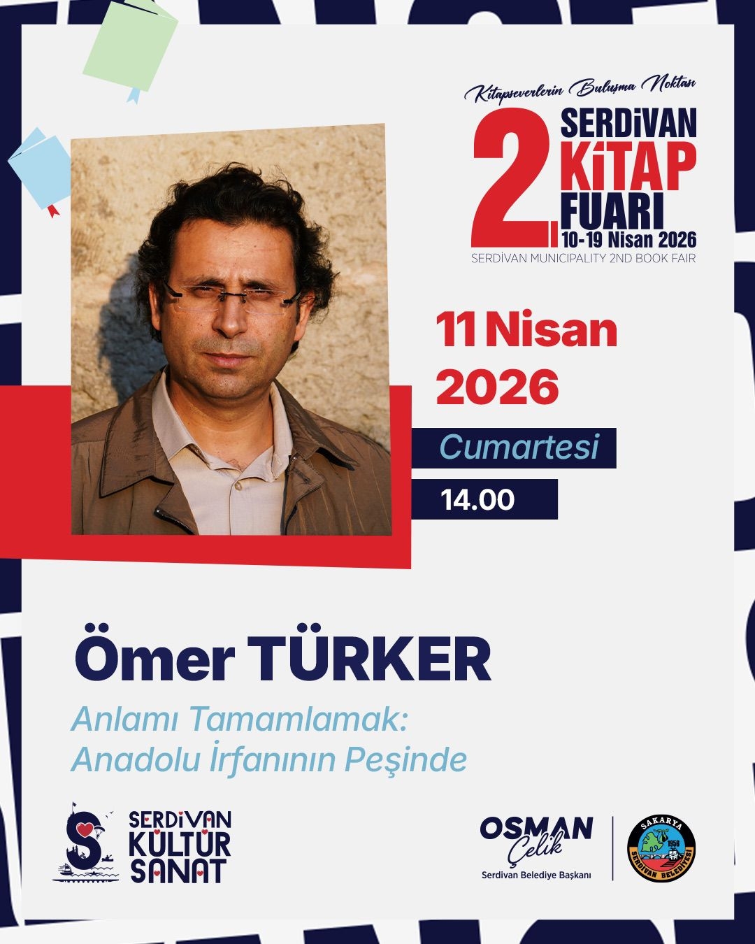 Serdivan’da kitapların ışığında tarih ve toplum konuşulacak