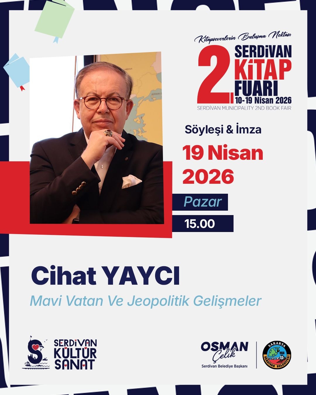 Serdivan’da kitapların ışığında tarih ve toplum konuşulacak