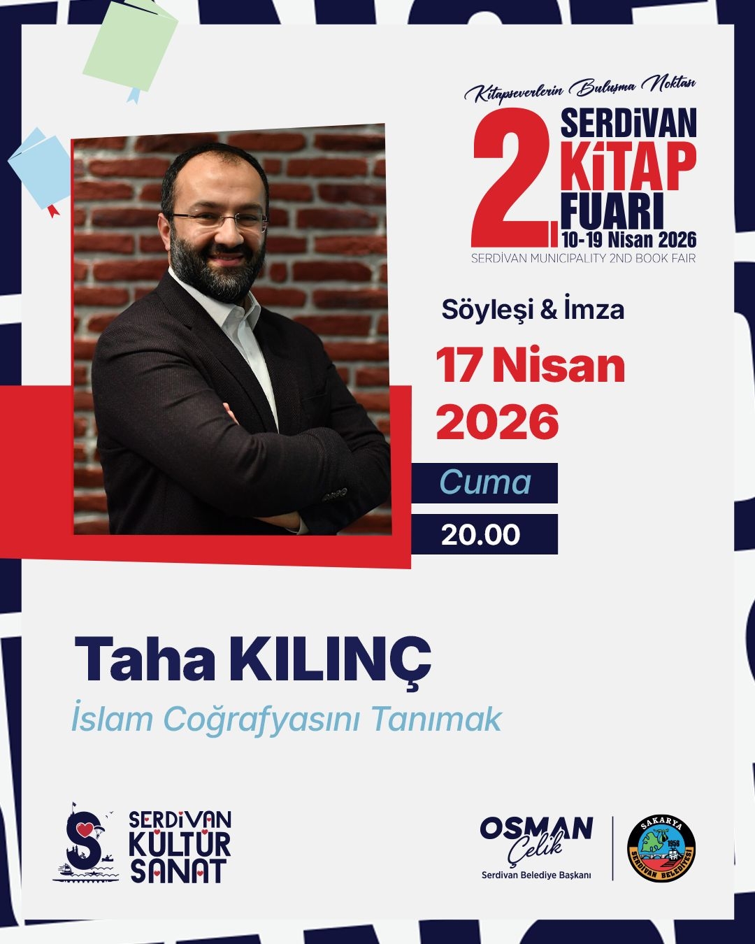 Serdivan’da kitapların ışığında tarih ve toplum konuşulacak