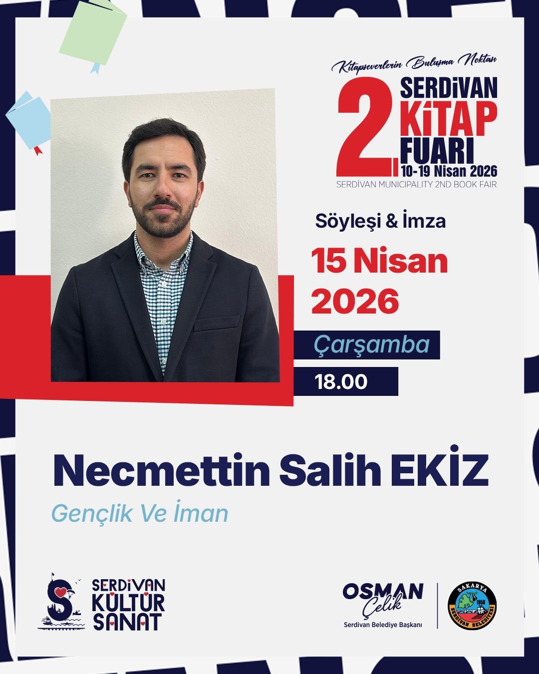 Serdivan’da kitapların ışığında tarih ve toplum konuşulacak