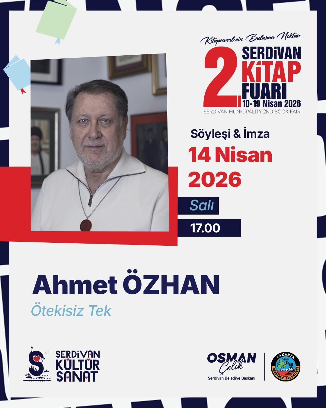 Serdivan’da kitapların ışığında tarih ve toplum konuşulacak