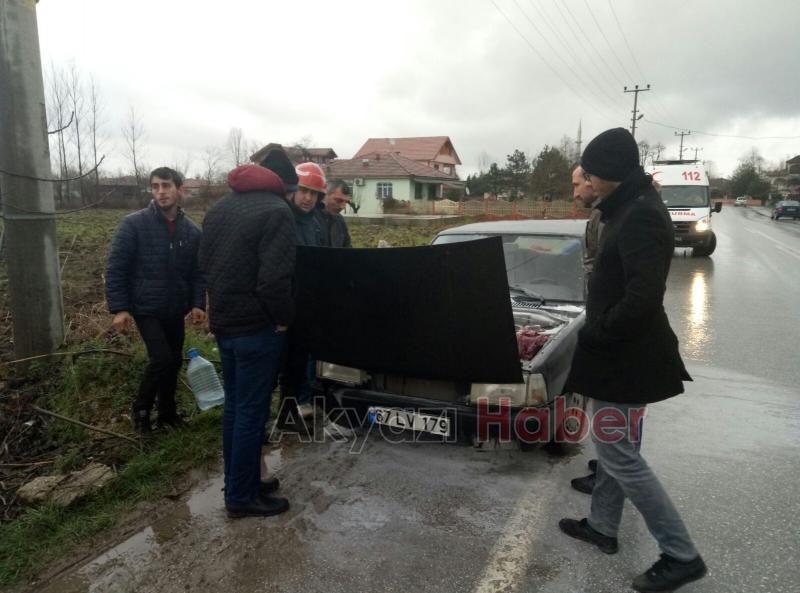 SEYİR HALİNDE ALEV ALDI